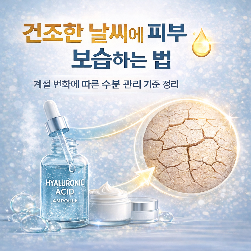 건조한 날씨에 피부 보습하는 법