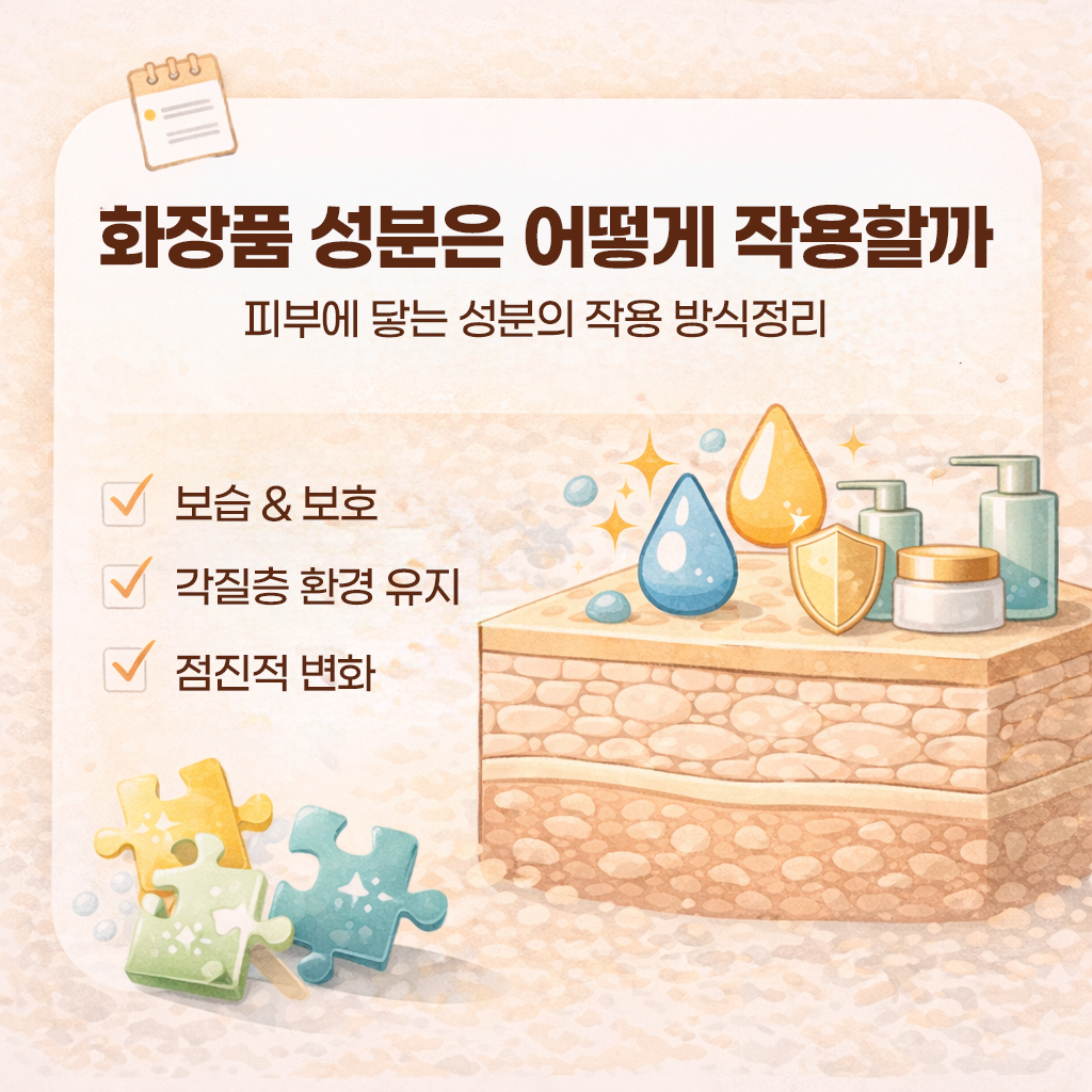화장품 성분은 어떻게 작용할까
