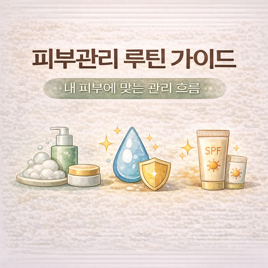 피부관리 루틴 가이드 – 내 피부에 맞는 관리 흐름 정리