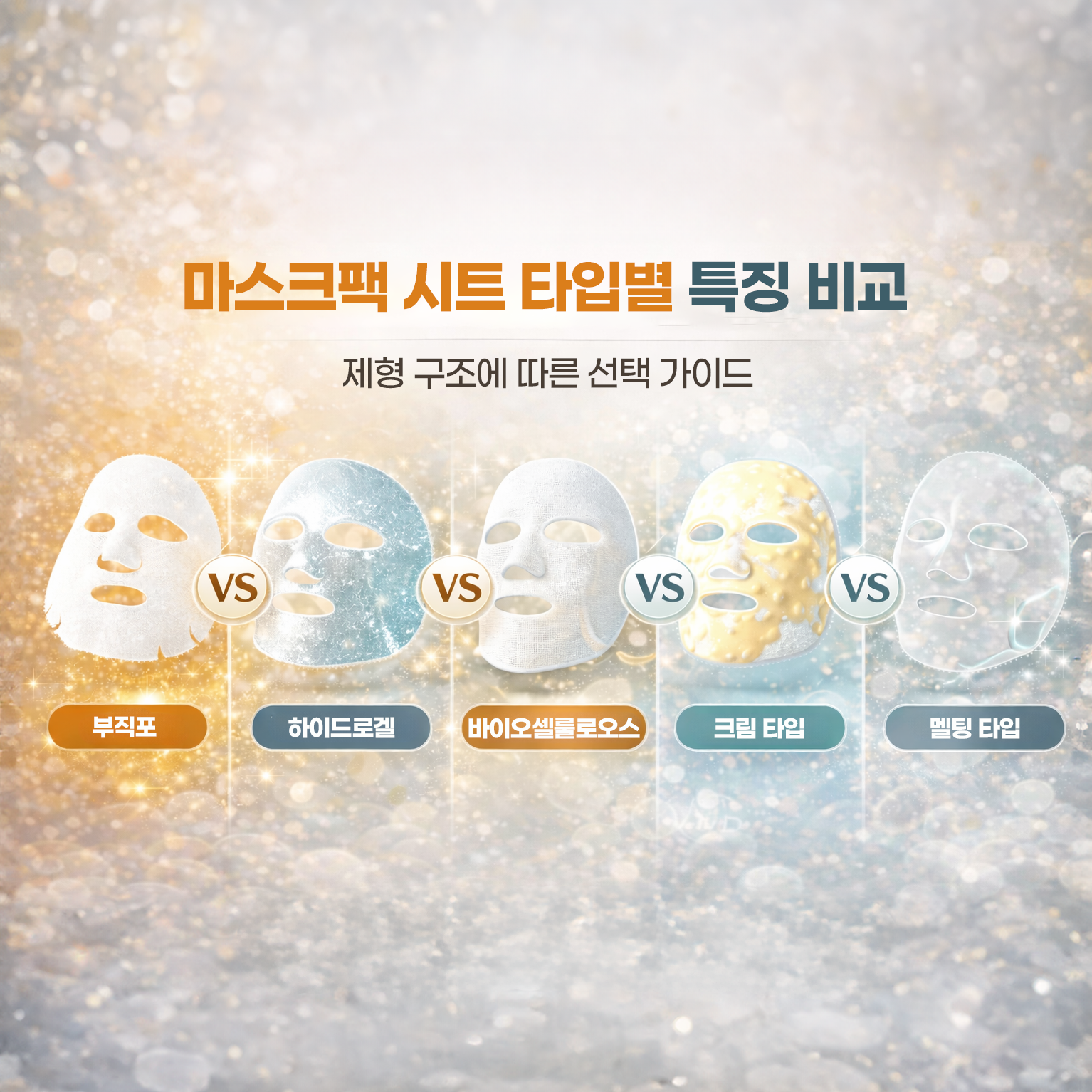 마스크팩 시트 타입별 특징과 활용 차이 비교