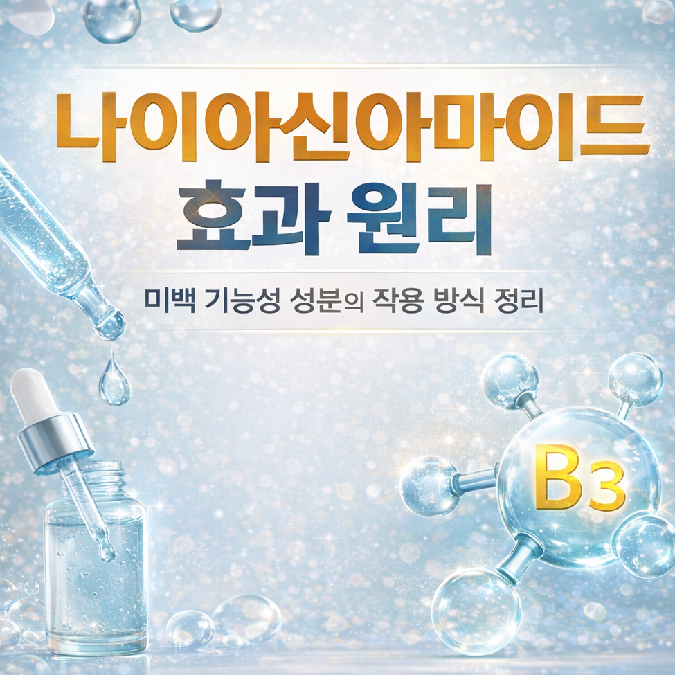 나이아신아마이드 효과 원리 – 미백 기능성 성분의 작용 방식 정리